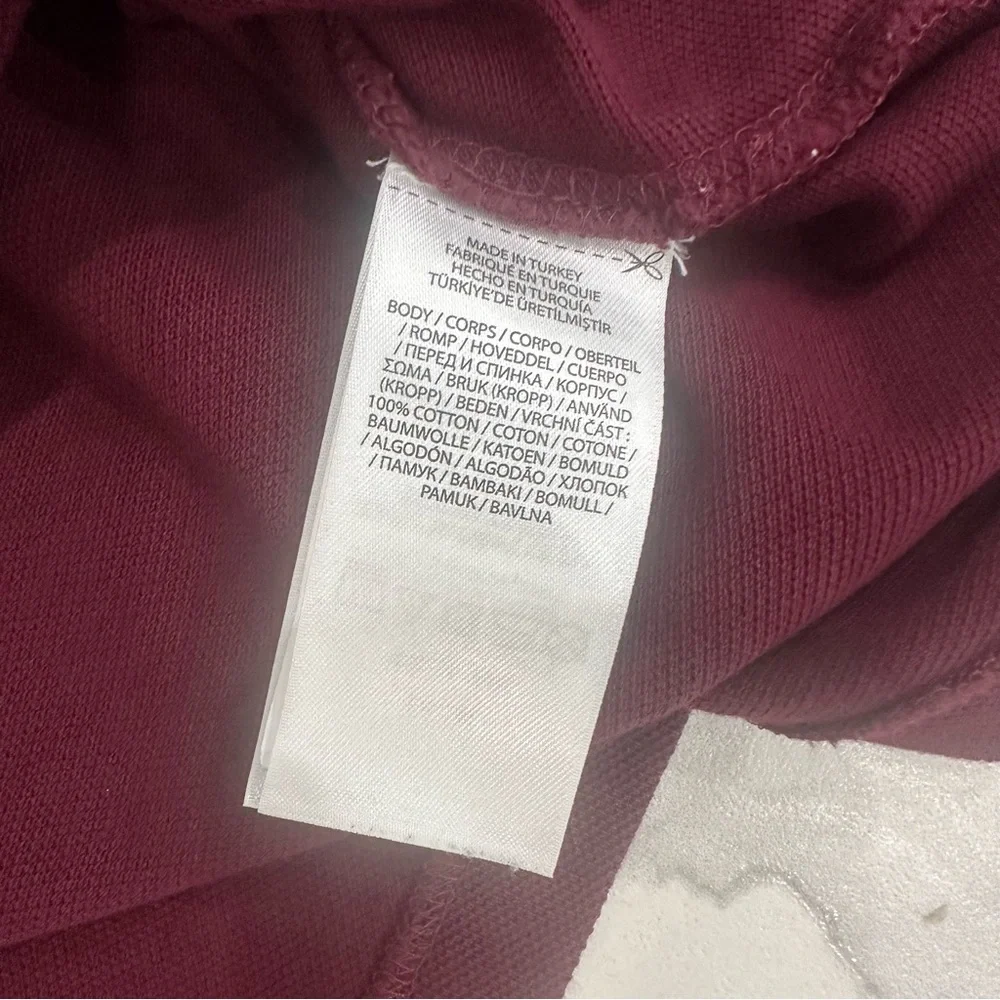 Polo Ralph Lauren Men's Sz XL Burgundy Polo Bear Custom Slim Fit Mesh Polo Shirt